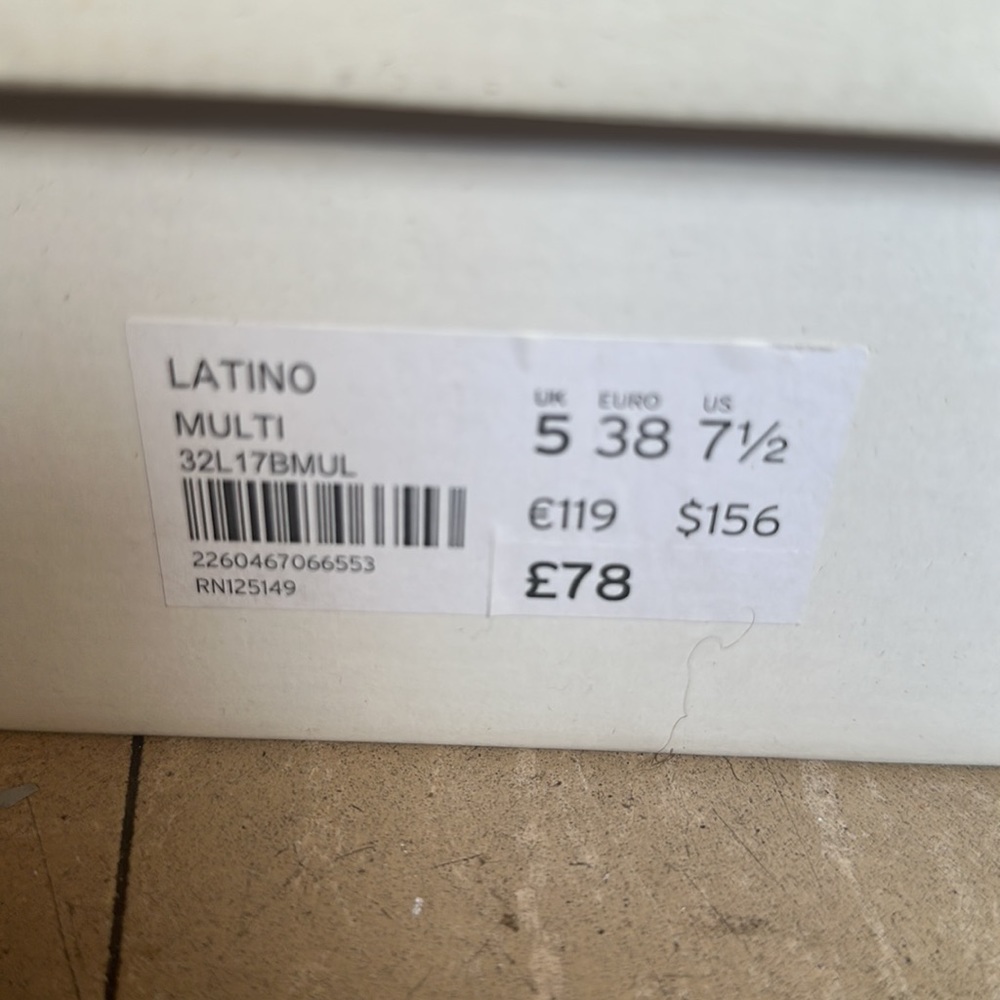 Topshop Multi Color Suede Heels Size 7 1/2 - image 4